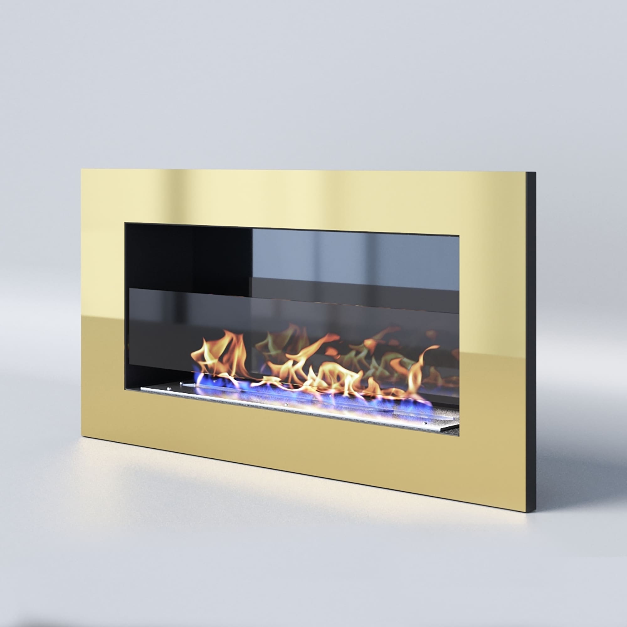 Биокамин "Русский огонь" Барокко 800V встраиваемый с защитным и декоративным стеклом по цене 43 050 руб.