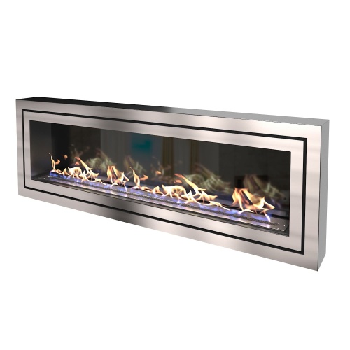 Биокамин "Русский огонь" Стенли 1500N настенный с декоративным стеклом (стемалитом)