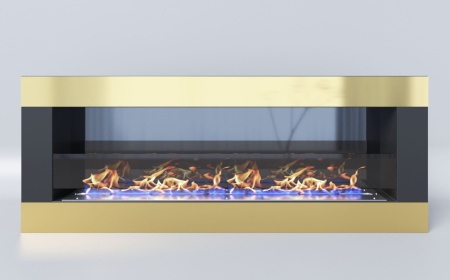 Биокамин "Русский огонь" Голд 1500V встраиваемый с защитным стеклом по цене 55 300 руб.