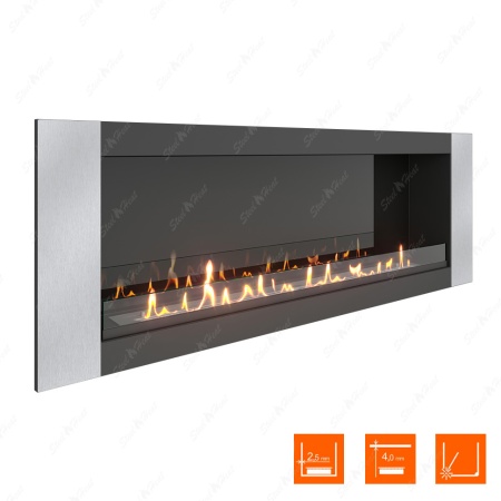 Биокамин SteelHeat LONG-V 1500 XL стекло + стемалит по цене 67 248 руб.